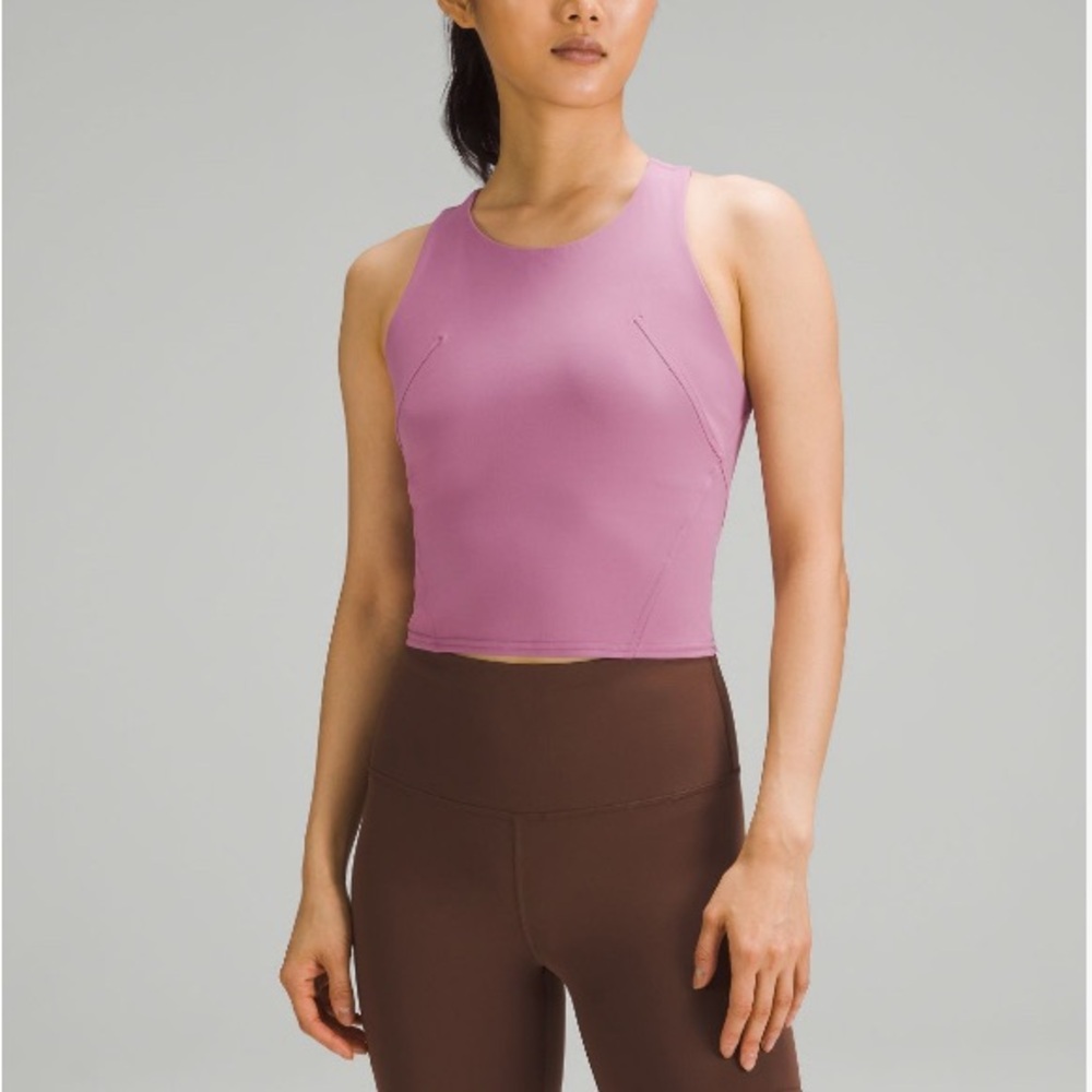 EUC-Lululemon wunder train tank in velvet dust- Sz 6